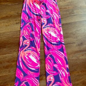 Plume bloom cotton pants